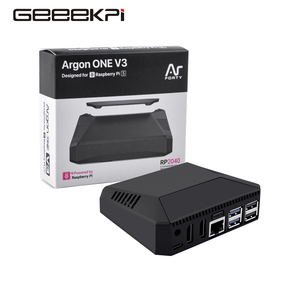 Argon One V3 M.2 Nvme Case - علبة أرجون ألمنيوم لرسبري pi 5,
