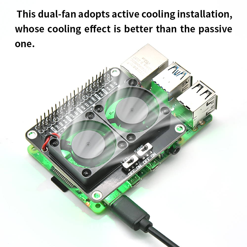Rpi درع مروحة تبريد مزدوج مع ح - مراجعة Raspberry Pi Water Cooling Kit وسعره