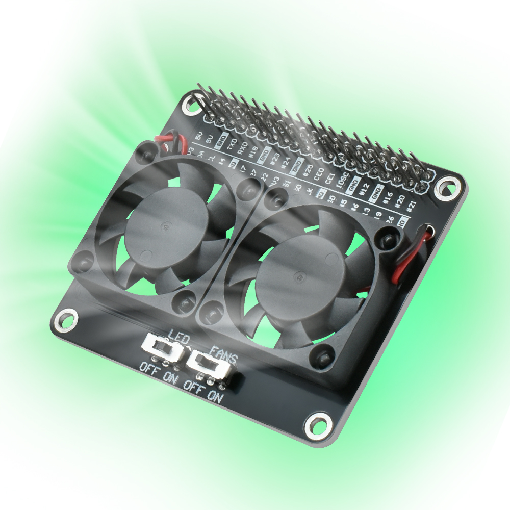 Rpi درع مروحة تبريد مزدوج مع ح - مراجعة Raspberry Pi Water Cooling Kit وسعره