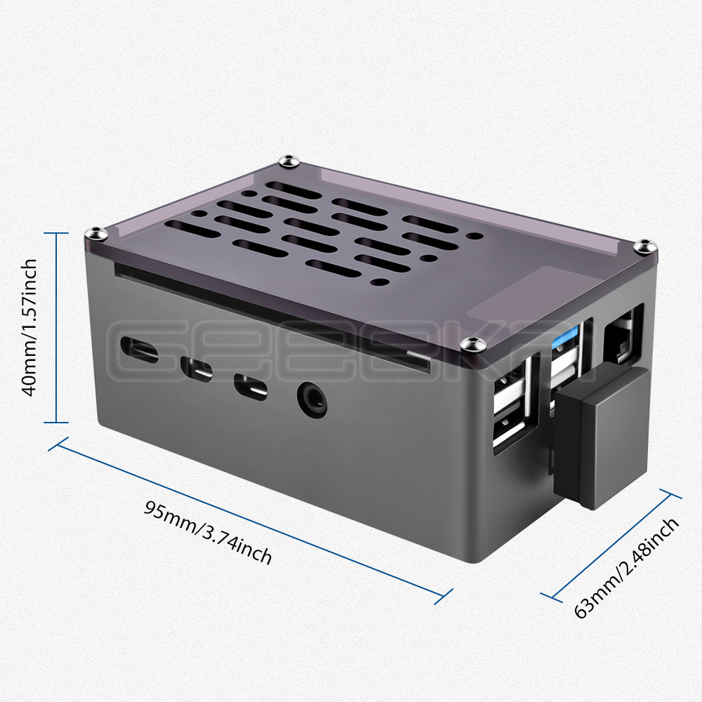 غلاف لبنة من الألومنيوم GeeekP - مراجعة Argon One V3 M.2 Nvme Case وسعره